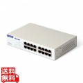 Giga対応スイッチングハブ/16ポート/金属筐体/電源内蔵モデル/ホワイト 写真1