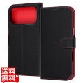 iPhone 18 Pro Max / 17 Pro Max / 手帳型レザーケース Sマグ / BK/R