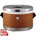 業務用ステンレスジャー 2升2合(保温専用)(木目) JFM-5700(電気を使わないタイプ) おひつ 飯櫃 写真1