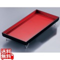 スクエアトレー P630 黒内朱 写真1