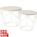 ラウンドテーブルセット ライトベージュ