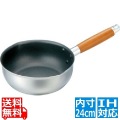 MTI IH二層鋼フッ素雪平鍋24cm HSSP2405 写真1