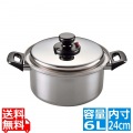 18-10 エクストラ 深型両手鍋 24cm 写真1