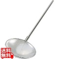 18-8パンチング網ヒシャク直径30×柄100cm穴6mm 写真1