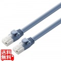 LANケーブル/CAT6A対応/EU RoHS指令準拠/ツメ折れ防止カバー/簡易パッケージ仕様/100m/単線/ブルー 写真1