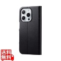 iPhone 15 Pro ソフトレザーケース 薄型 手帳型 磁石付
