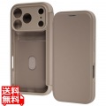 iPhone 18 Pro / 17 Pro / CLフリップケース マグネット / ベージュ