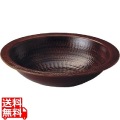 アルミ電磁用うどんすき(アメ釉) 30cm 写真1