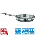 パデルノ 18-10フライパン 1014-28 ※ IH対応 IH (100V/200V)とガス火対応 写真1