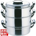 PE18-0丸型蒸器 3段29cm 写真1