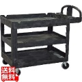 トラスト シェルフユーティリティーカート 3段 4043 ブラック 写真1