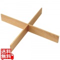 木製 正角箱 十字仕切り 白木 写真1