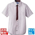 男女兼用半袖シャツ 4L BT-3123 エンジ 写真1