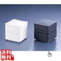 角型 二段重 黒Y-021 写真1
