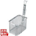 ThreeSnow TSステンレス パイプ柄角てぼ 深型タテ(冷凍麺用) | ステンレス ステンレス製 角型 てぼ 深型 縦 冷凍麺 冷凍用 写真1