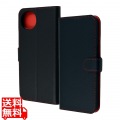 AQUOS wish4 Like STD耐衝撃 手帳型レザーケース シンプルマグ/BK/RD 写真1