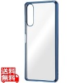 Xperia 10 IV TPUソフト メタリックフレーム/ブルー 写真1