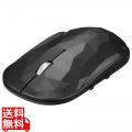 薄型 5ボタン Bluetooth BlueLEDマウス ジオメトリー ブラック