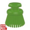 脱毛防止 丸型ハンドブラシ ハード122332 グリーン 写真1