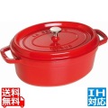 ピコ ココット 楕円 27cm チェリー 102706 ※ IH対応 IH (100V/200V)とガス火対応