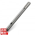 アクティブ タッチペン 電池式 単6 軽量 スリム 極細 細やか なめらか スムース タッチ 指紋防止 防汚 耐久性 大人 かっこいい シルバー