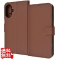 iPhone 16 Like STD 耐衝撃 マグベルト シンプル 手帳型レザーC/BR 写真1