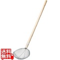 EBM 18-8 木柄 小判型 給食用スイノー 特大 6.5メッシュ 写真1