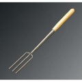 木柄 チョコレートフォーク 3本刃 No.2 写真1