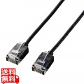 LANケーブル Cat6A スーパースリム 10m ブラック RJ45コネクタ 10Gbps RoHS指令準拠(10物質) 写真1
