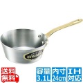 キングデンジ テーパー付 ソテーパン 24cm ※IH対応(100V/200V) 業務用 写真1