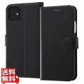iPhone 11/XR 手帳 シンプル マグネット/ブラック/ブラック
