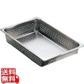 18-8 穴明ホテルパン 1/1 150mm 95116 業務用 写真1