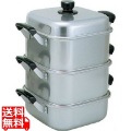 アルマイト角型蒸器 26cm 二重 写真1