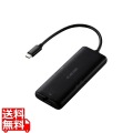 Type-Cドッキングステーション/USB PD対応/USB-A×2/USB-C×1/HDMI(4K60Hz)/SD+microSD/LAN/ブラック