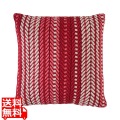 クッション ボーダー レッド 写真1