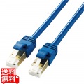 LANケーブル Cat7 準拠 やわらか 爪が折れない 5m 10ギガビット RoHS指令準拠 ブルー 写真1