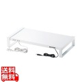 電源タップ＋USBハブ付き机上ラック(W500) 写真1