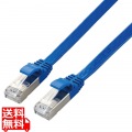 LANケーブル Cat7 準拠 フラット 5m 10ギガビット RoHS指令準拠 ブルー
