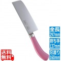TKG PRO 抗菌カラー 菜切庖丁 16cm ピンク 写真1