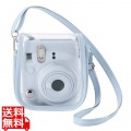 instax mini 12用(チェキ) カメラケース/クリア/ブルー 写真1