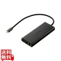 Type-Cドッキングステーション/USB PD対応/USB-A×4/USB-C×2/HDMI(4K60Hz)/SD+microSD/LAN/ブラック