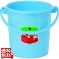 セキスイ 柄付ポリバケツ ブルー #18 本体 18L 写真1