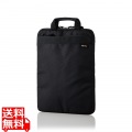 バッグインバッグ インナー PC ナイロン 耐久 CORDURA 縦型 13.3インチ 収納 取っ手付き 小物 ポケット 持ち運び 撥水 厚手 擦り切れ 摩耗 ブラック 写真1
