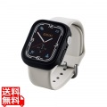 アップルウォッチ カバー ケース Series 7 [ 41mm ] フルカバー ハイブリッド 強化ガラス 反射防止ガラス 硬度9H モデル番号[ A2473 等] ブラック