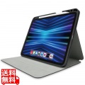 iPad Pro 11インチ 第4世代 ( 2022 ) 用 ケース ソフトレザー カバー 手帳型 マグネット フラップ フリーアングル 衝撃吸収 ブラック 写真1