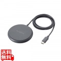 ケーブル一体型 Qi規格対応ワイヤレス充電器(5W・卓上・1m) 写真1
