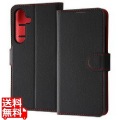 Galaxy S24 Like standard 手帳型レザーケース シンプル マグ/BK/RD 写真1