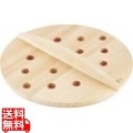 SA厚手サワラ穴明木蓋 36cm 業務用 写真1