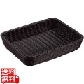 抗菌樹脂 角型バスケット(ブラック) 36型 写真1