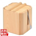 木製ガリ入れ(中合・トング付)小 W-709